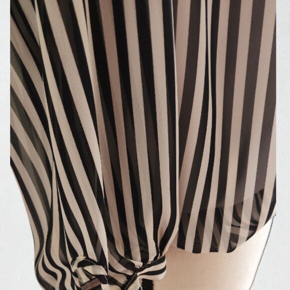Sheer Striped Blouse – Size S/M - Picture 3 of 4